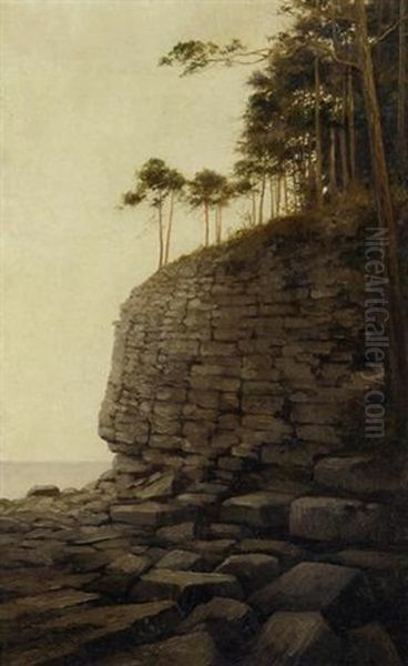 The Cliff Oil Painting by George Herbert McCord