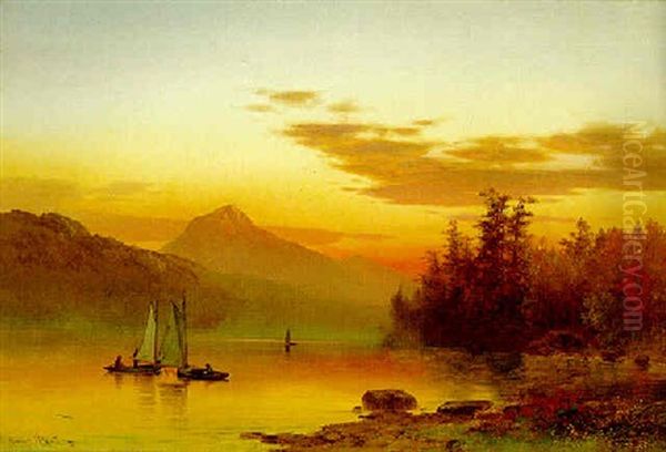 Lake Luzerne, New York Oil Painting by George Herbert McCord