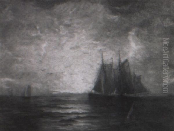 Shipping Scene Oil Painting by George Herbert McCord