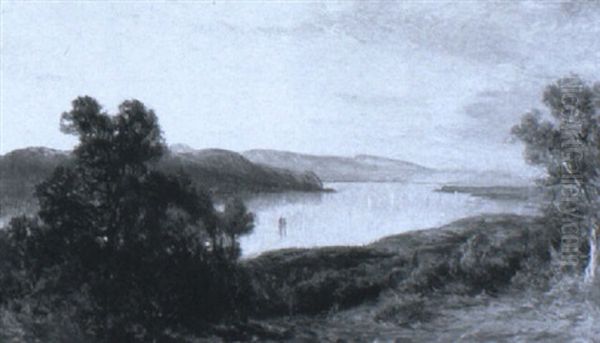 View Of The Hudson Oil Painting by George Herbert McCord