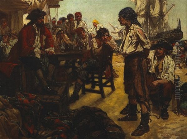 The Pirate's Tribune Oil Painting by Arthur David Mccormick