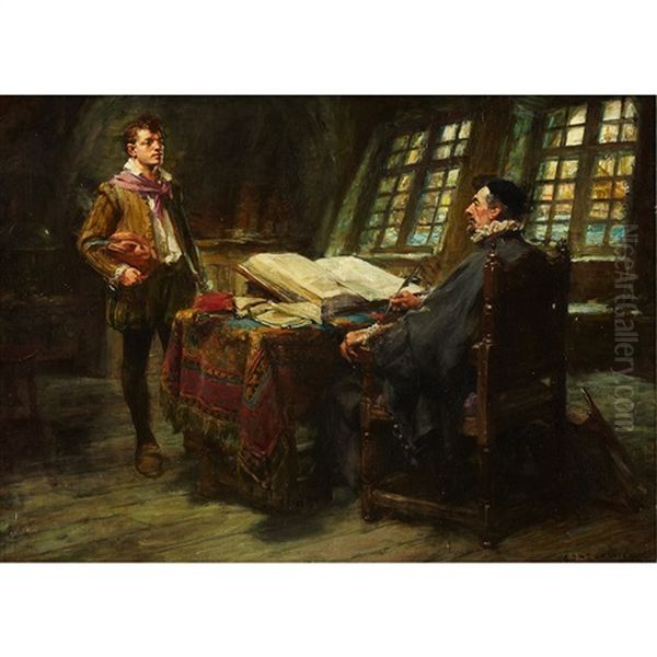 The Boyhood Of Sir Francis Drake Oil Painting by Arthur David Mccormick