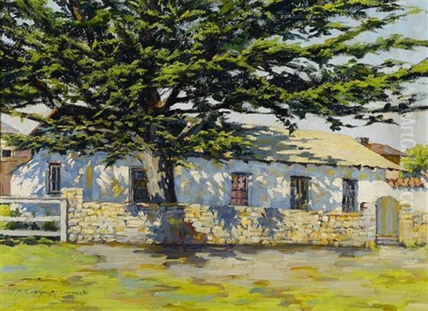 Casa Jesus Soto Adobe, Monterey Oil Painting by M. Evelyn McCormick