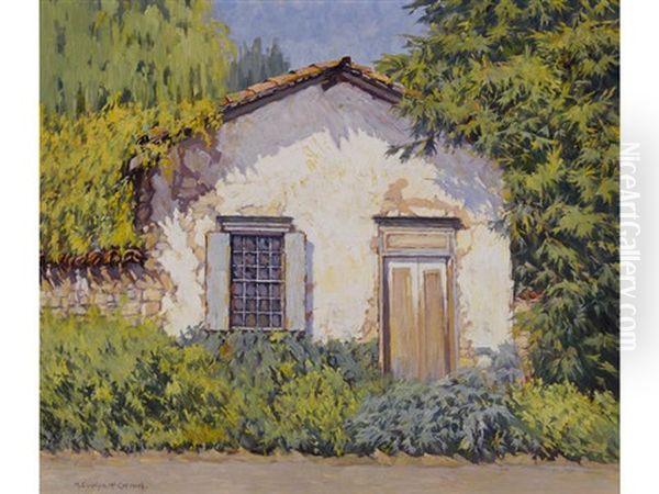 Sherman House, Monterey Oil Painting by M. Evelyn McCormick