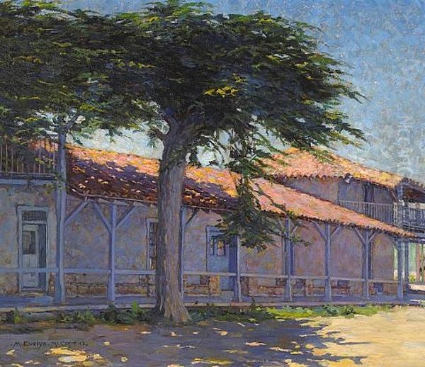 The Customs House, Monterey Oil Painting by M. Evelyn McCormick