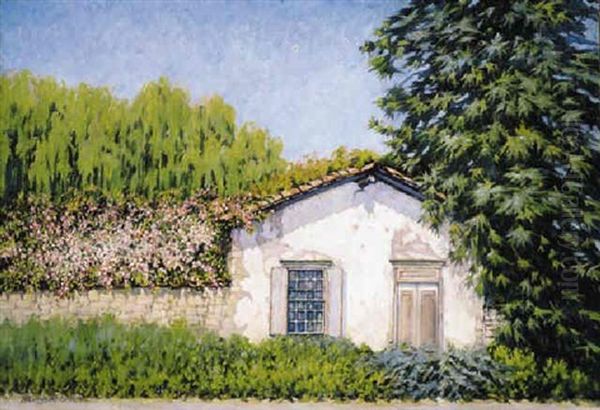 Sherman-halleck Adobe, Monterey Oil Painting by M. Evelyn McCormick