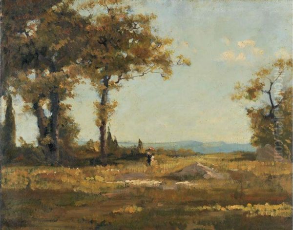 Paesaggio Oil Painting by Luigi Bertelli