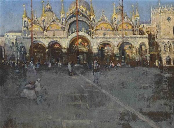 Piazza San Marco, Venice Oil Painting by Mary Mccrossan