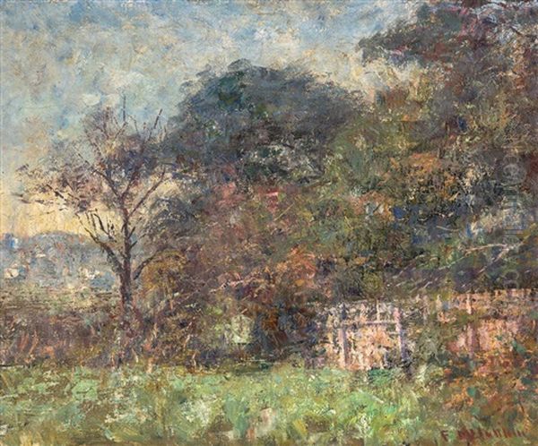 Landscape, South Yarra Oil Painting by Frederick McCubbin