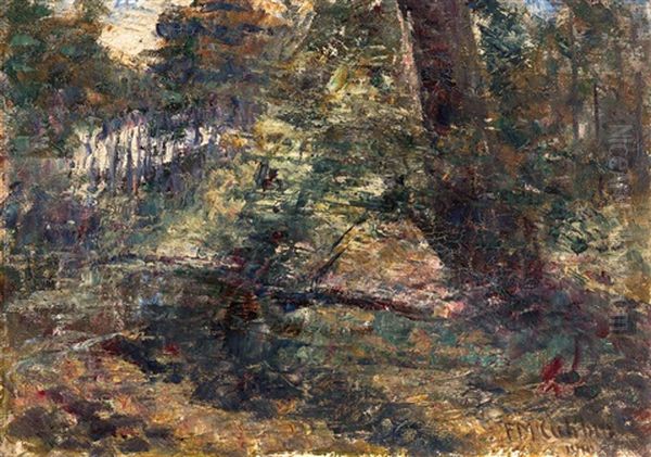 Bush Landscape Oil Painting by Frederick McCubbin