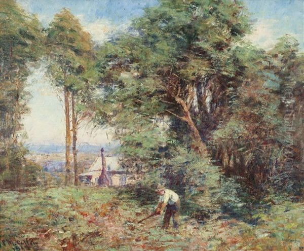 Spring Morning Oil Painting by Frederick McCubbin