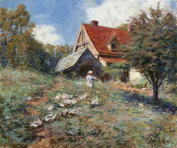 The Mountain Cottage Oil Painting by Frederick McCubbin