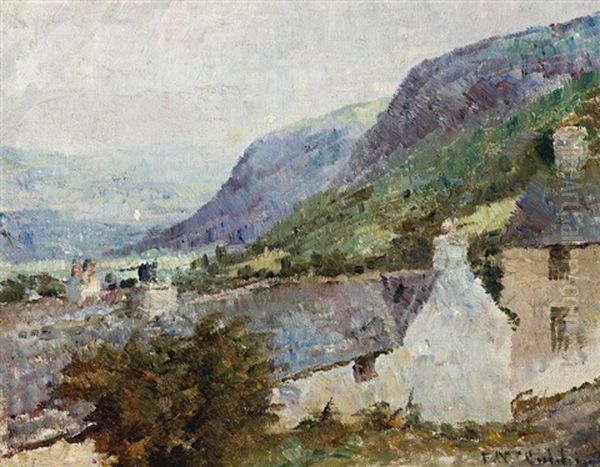 Vale Of Conway, Wales Oil Painting by Frederick McCubbin