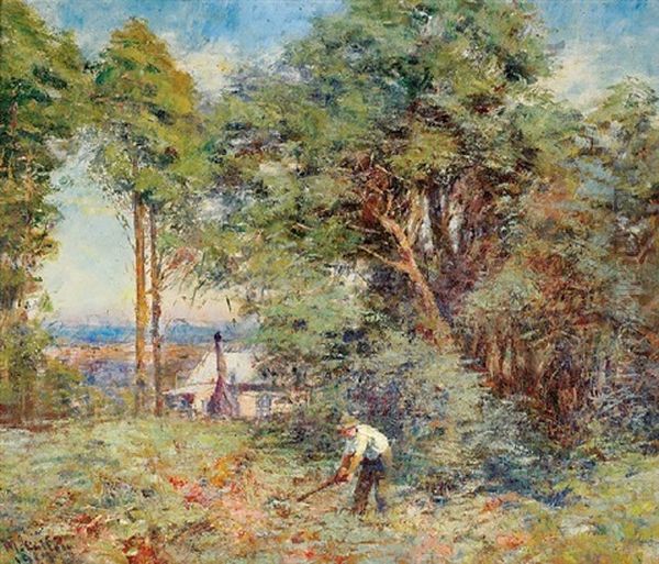 Spring Morning Oil Painting by Frederick McCubbin