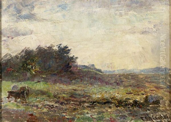 Evening With Horses, Mt. Macedon, Victoria Oil Painting by Frederick McCubbin