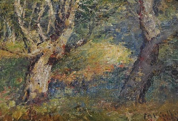 Landscape, South Yarra Oil Painting by Frederick McCubbin