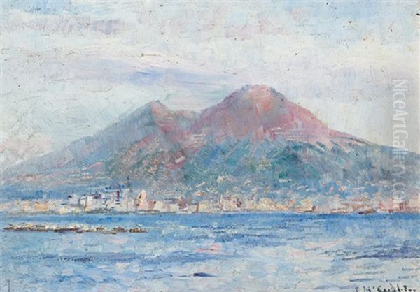 Mount Vesuvius, Naples Oil Painting by Frederick McCubbin