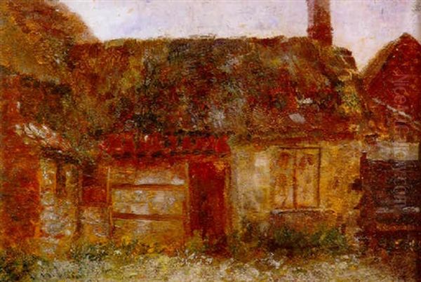 Old Buildings Oil Painting by Frederick McCubbin