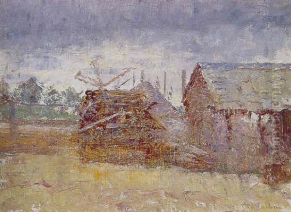 Boat Sheds, Williamstown Oil Painting by Frederick McCubbin