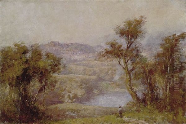 Across The Yarra Oil Painting by Frederick McCubbin