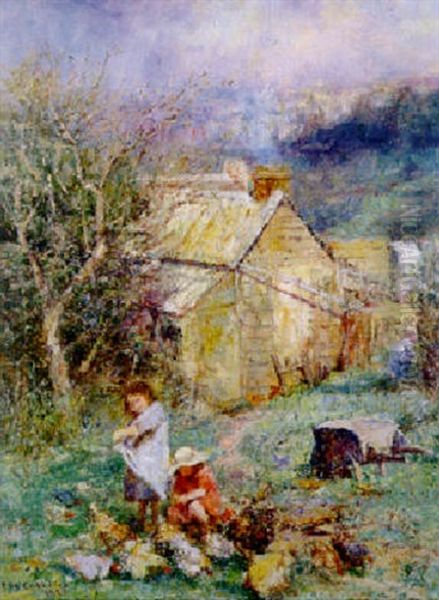 Rain And Sunshine Oil Painting by Frederick McCubbin