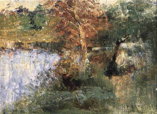 Yarra View Oil Painting by Frederick McCubbin