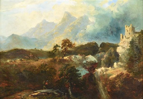 Paysage Des Highlands Oil Painting by Horatio McCulloch