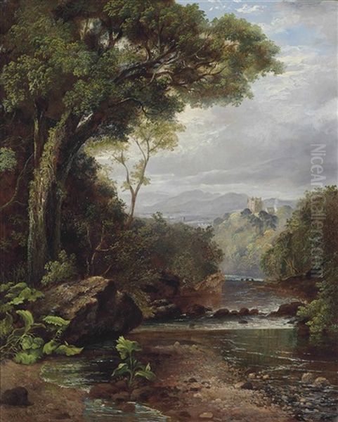 The Distant Castle Oil Painting by Horatio McCulloch