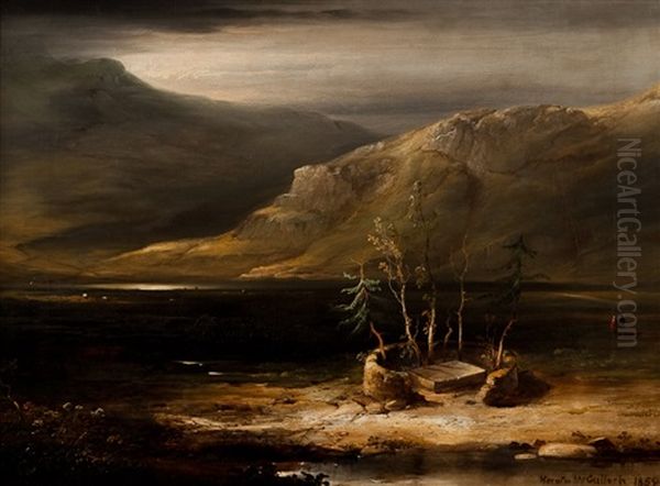 The Five Sisters Of Kintyre Oil Painting by Horatio McCulloch