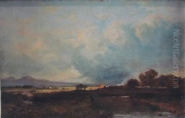 A Gathering Storm Oil Painting by Horatio McCulloch