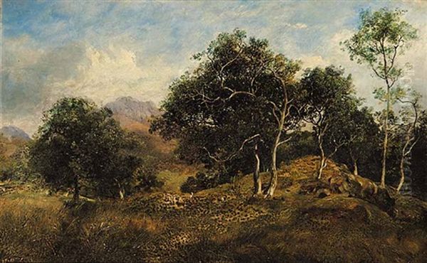 Untitled - Scottish Landscape Oil Painting by Horatio McCulloch