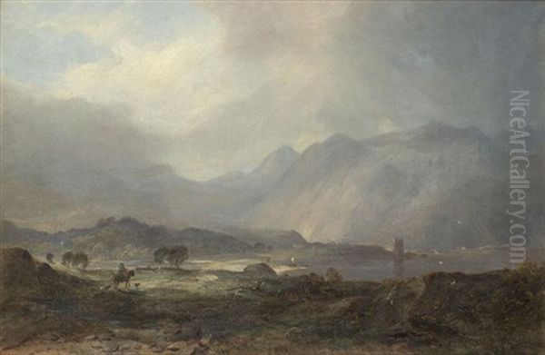 Duntroon Castle, Loch Crinan (?) Oil Painting by Horatio McCulloch