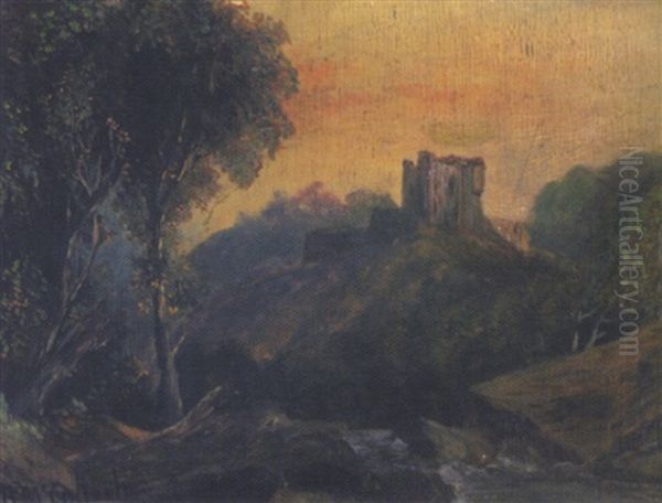 Schlos Oil Painting by Horatio McCulloch