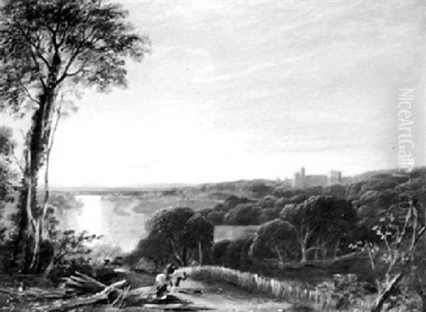 View Of A River Oil Painting by Horatio McCulloch