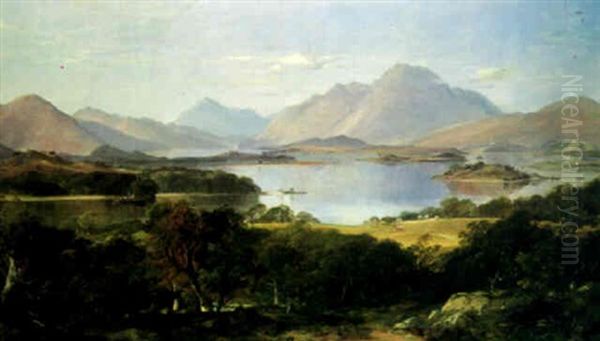 Loch Lomond Oil Painting by Horatio McCulloch