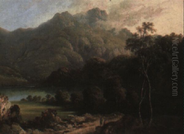 Loch Lomond Oil Painting by Horatio McCulloch