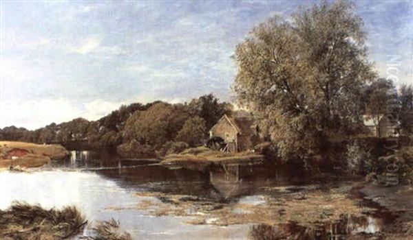 At Milton Mill, On The Irvine Oil Painting by Horatio McCulloch