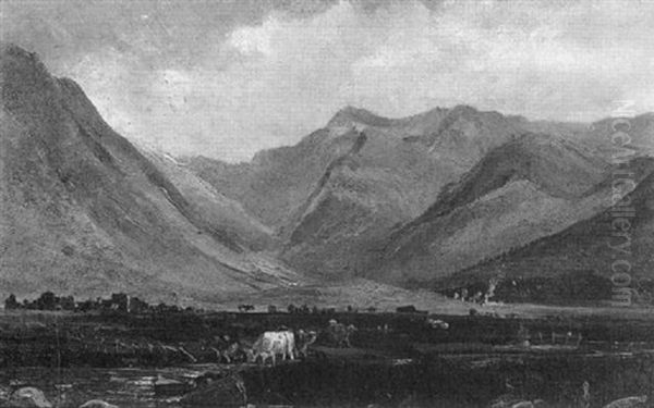 A View In The Highlands Oil Painting by Horatio McCulloch