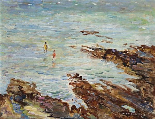 Sea Urchins, Mornington Oil Painting by Wilfred McCulloch