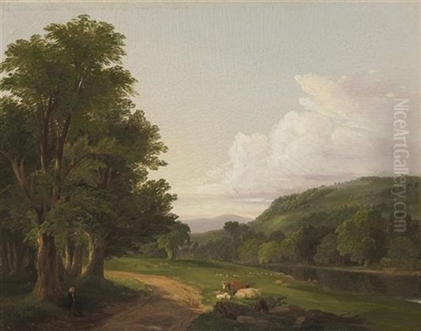 Landscape, Albany Oil Painting by James McDougal