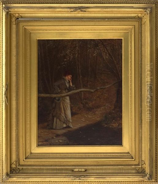 Autumn Contemplation Oil Painting by Jervis McEntee