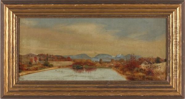 Near Kingston Oil Painting by Jervis McEntee