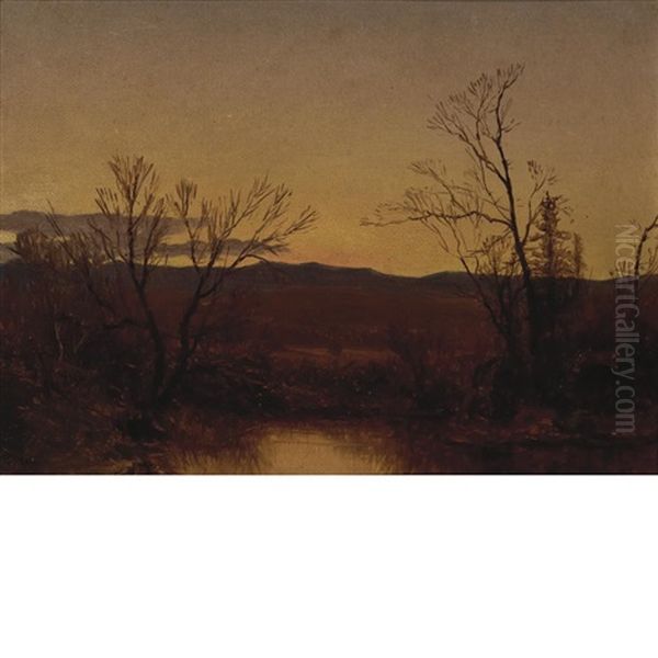 Twilight Oil Painting by Jervis McEntee