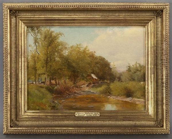 Sawmill, Hunter, Ny Oil Painting by Jervis McEntee