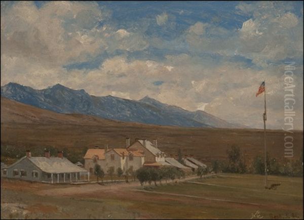 Fort Halleck, Nevada Oil Painting by Jervis McEntee