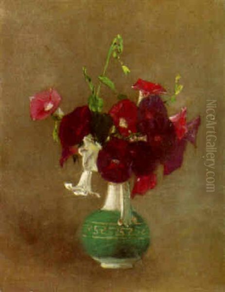 Morning Glories Oil Painting by Jervis McEntee