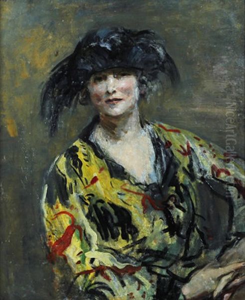 Madame Errasuriz Oil Painting by Arthur Ambrose McEvoy