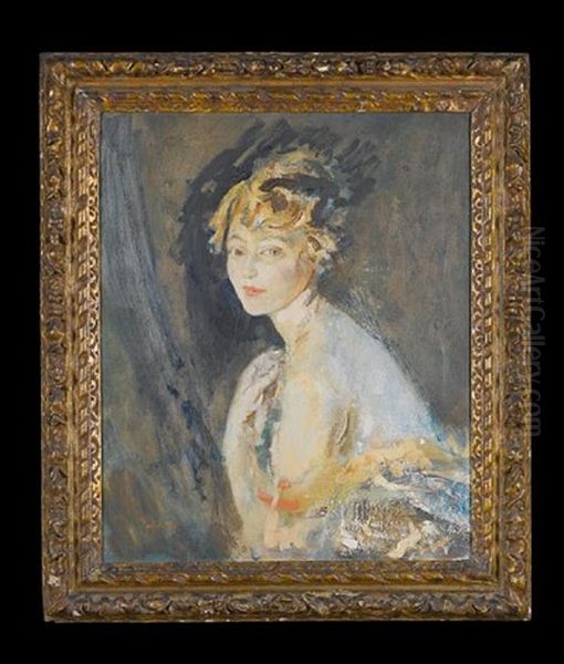 Portrait Of A Girl Oil Painting by Arthur Ambrose McEvoy