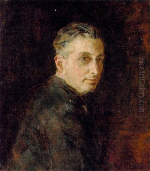 Portrait Of Marcel Dupre Oil Painting by Arthur Ambrose McEvoy