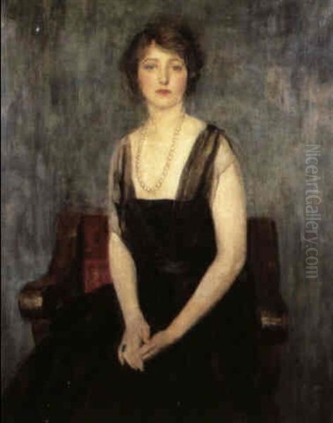 Portrait Of Dorothy Duveen Oil Painting by Arthur Ambrose McEvoy